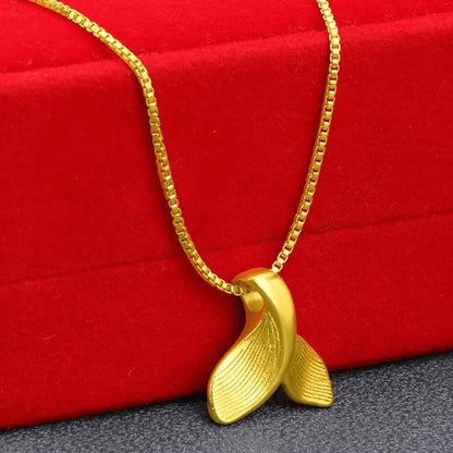 Colliers avec pendentif fleur couleur or 24K pour femmes, chaîne ondulée de 18 pouces, accessoires de bijoux de luxe de haute qualité