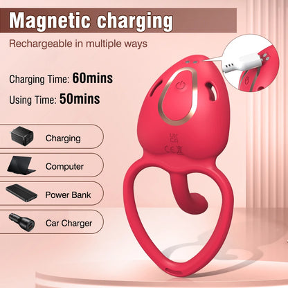 Vibromasseur de culotte portable, anneau de pénis vibrant, télécommande avec application, stimulateur clitoridien, jouets sexuels pour adultes pour femmes et hommes