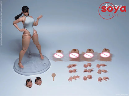 【2026 Q2】COWL VENCHAR CP01 Figurine Super Flexible Girl Ghost à l'échelle 1/12 de 15,9 cm avec tête sculptée interchangeable pour collection
