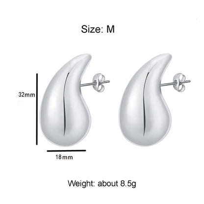 Boucles d'oreilles pendantes extra larges, créoles surdimensionnées et épaisses pour femmes et filles, légères, hypoallergéniques, plaquées or