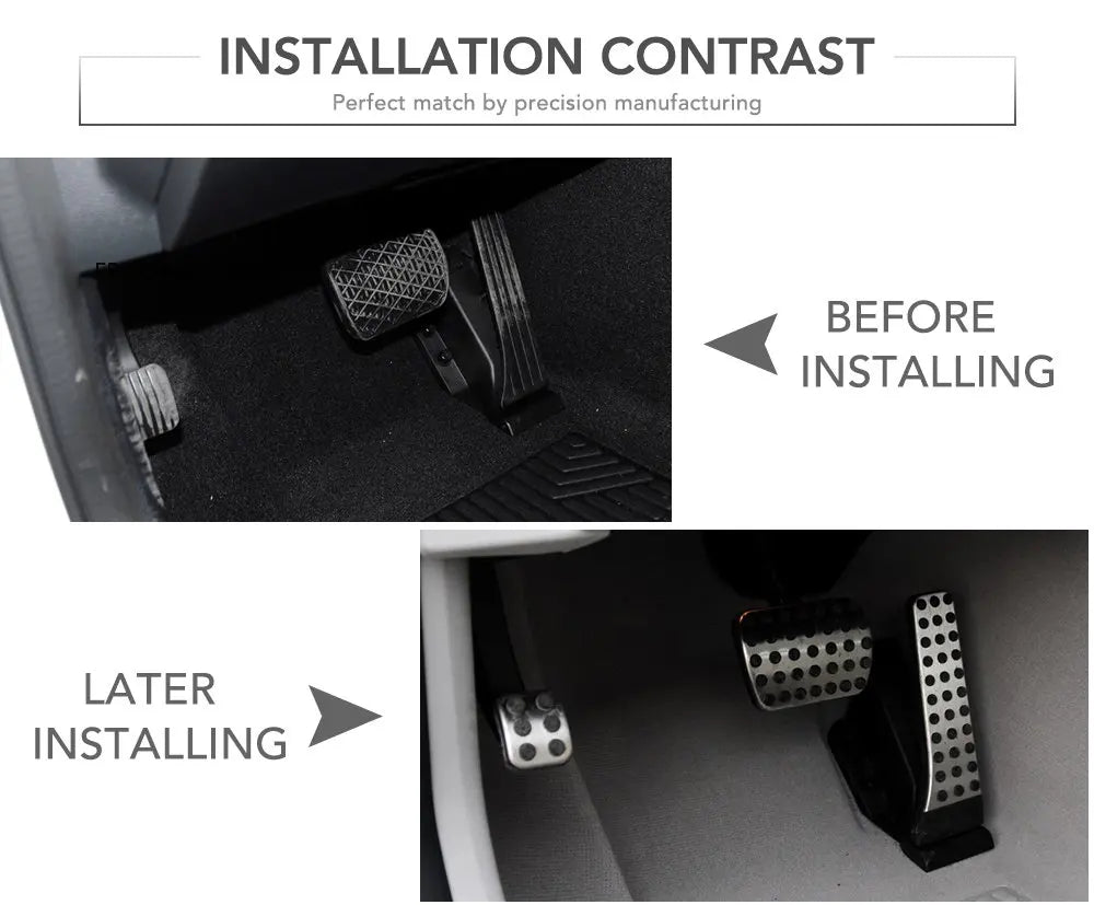 Pédales d'Accélérateur et de Frein Antidérapantes en Acier Inoxydable, pour Mercedes Benz Classe GLC X253 C253 2016 2017 2018 2019 2020 2021 2022