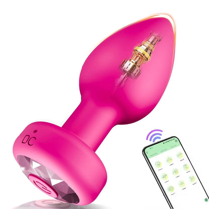 Vibromasseur Anal avec Plug Anal, application pour Gay, télécommande, gode, Vibration, Masturbation, jouet sexuel pour adultes, masseur de Prostate pour Couples