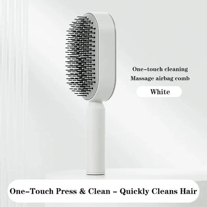 Peigne de massage, brosse à cheveux autonettoyante pour femmes, peigne à cheveux rapide à une touche, coussin d'air 3D, outils de coiffure, peignes