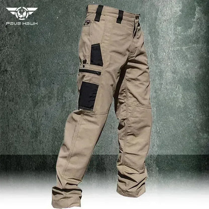 Pantalon cargo pour homme, pantalon de travail multi-poches, pantalon tactique décontracté, vêtement d'extérieur pour homme, pantalon droit résistant à l'usure pour l'automne et l'hiver