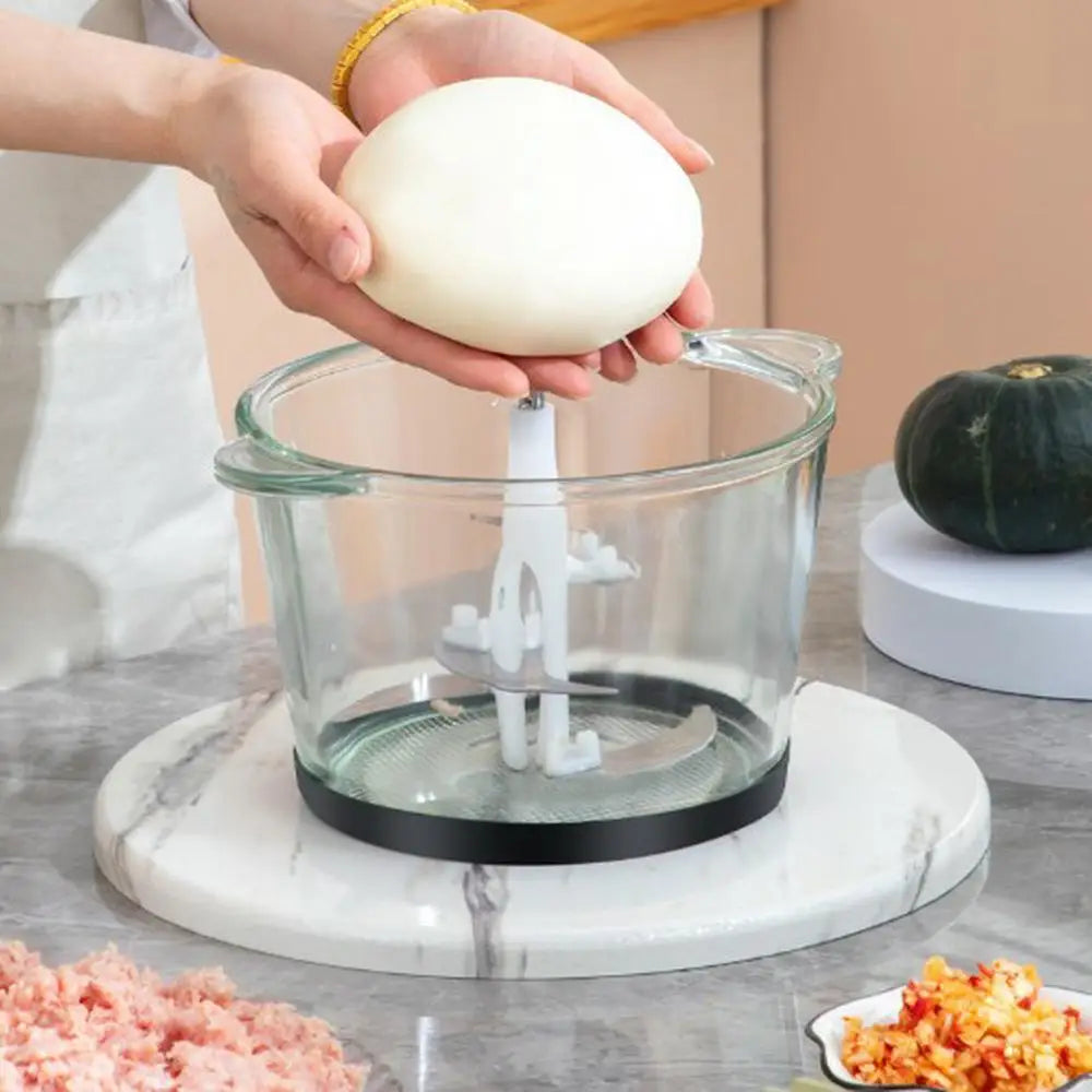 Hachoir à viande multifonctionnel 5L 500W en acier inoxydable, machine de cuisine, broyeur, 4 étapes, viande/légumes/puisse hachée