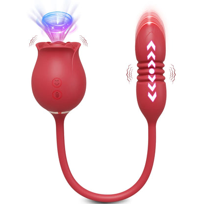 Vibromasseur à succion de Rose pour femmes, stimulateur de clitoris, point G, gode vibrant, masturbateur féminin, Massage, jouet sexuel pour adulte