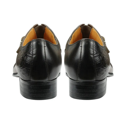Chaussures Brogue en Cuir de Luxe pour Homme, Marron, Noir, Design Imprimé, Service Personnalisé, Livraison Directe, 03