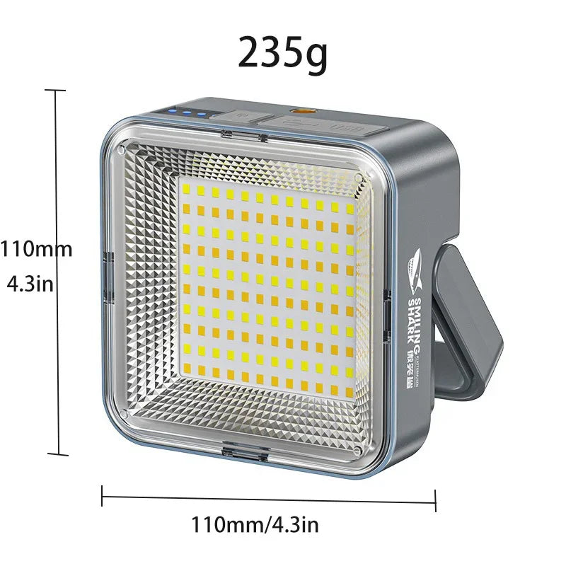 Lampe suspendue Portable et étanche pour tente de Camping, maison en plein air, charge solaire, batterie externe de grande capacité, lanterne à affichage Intelligent