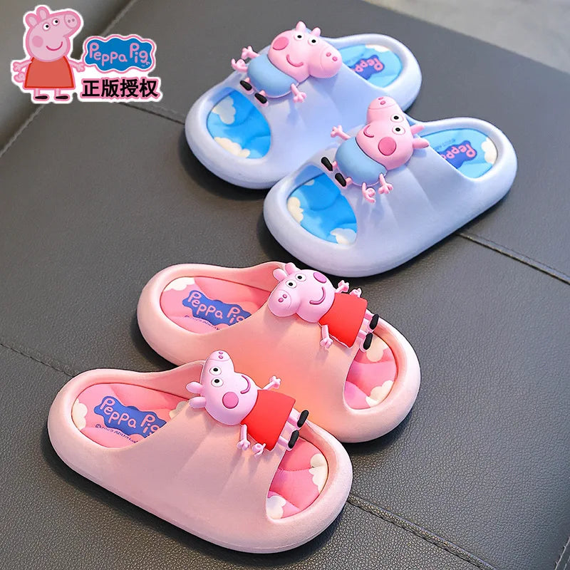 Peppa Pig – sandales d'été pour filles, pantoufles de bain d'intérieur antidérapantes, nouveau style, pour enfants à la maison, 2025