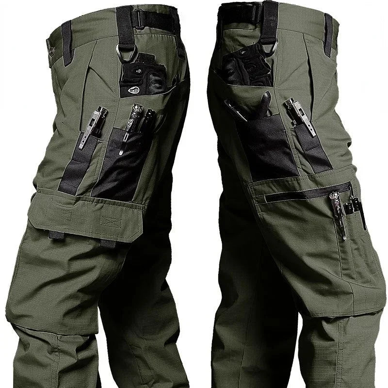 Pantalon cargo pour homme, pantalon de travail multi-poches, pantalon tactique décontracté, vêtement d'extérieur pour homme, pantalon droit résistant à l'usure pour l'automne et l'hiver