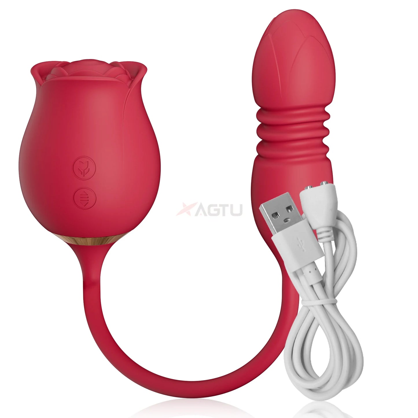 Vibromasseur à succion de Rose pour femmes, stimulateur de clitoris, point G, gode vibrant, masturbateur féminin, Massage, jouet sexuel pour adulte