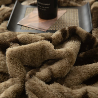 Couvre-lit sur le lit, drap-housse chaud en velours Angora, surmatelas Long en velours, couverture de lit à bande élastique complète