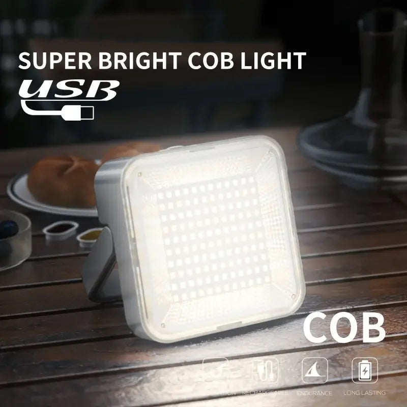 Lampe suspendue Portable et étanche pour tente de Camping, maison en plein air, charge solaire, batterie externe de grande capacité, lanterne à affichage Intelligent