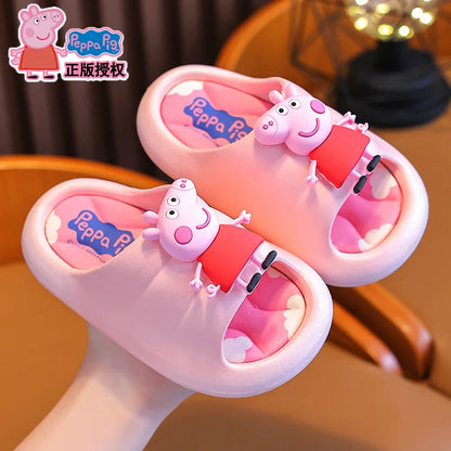 Peppa Pig – sandales d'été pour filles, pantoufles de bain d'intérieur antidérapantes, nouveau style, pour enfants à la maison, 2025
