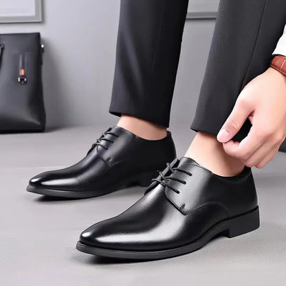 Chaussures en Cuir Respirant pour Homme, Souple, Noir, Astronomique, Décontracté, Printemps et Automne