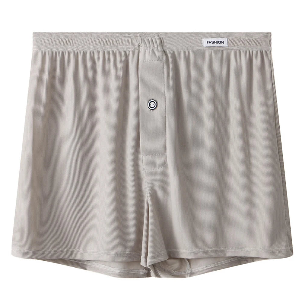 Sous-vêtements taille moyenne pour hommes, caleçons sexy, caleçons minces pour la maison, shorts monochromes, pantalons masculins Aro, 03/Ice Instadt