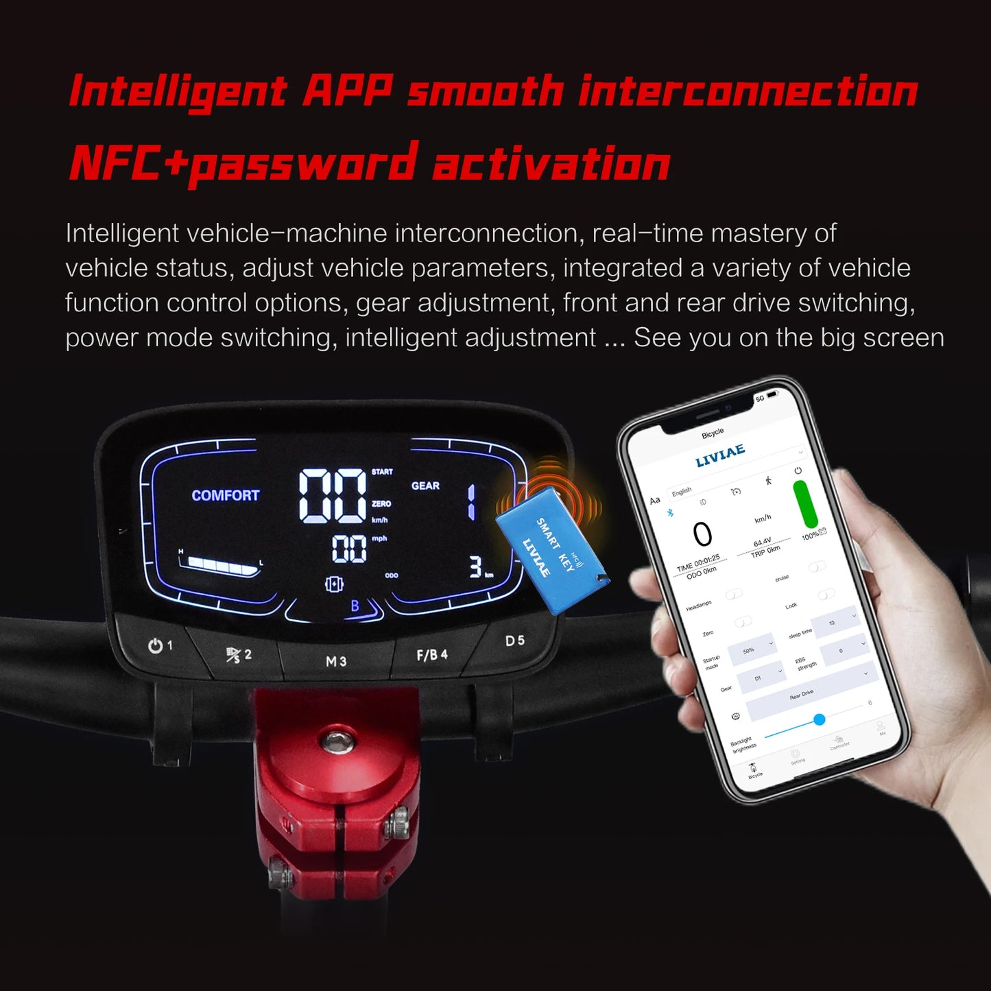 S5 chine 60V18AH-40AH batterie trottinettes électriques sécurité App contrôle NFC clé Scooter électrique pneu silencieux Scooters électriques