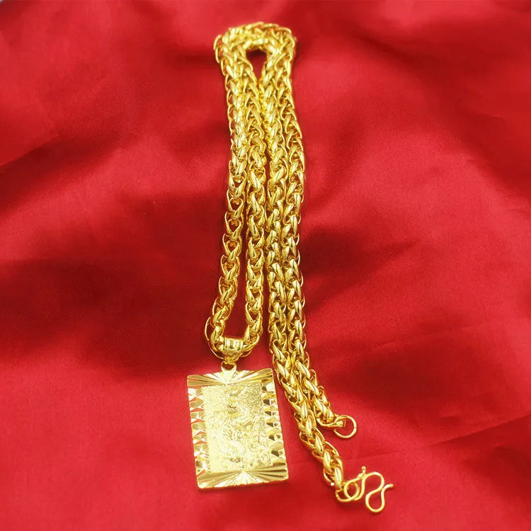UMQ-Bijoux pendentif en or pur pour homme, Verbena JOwith, Guanyin Dragon, 100% véritable or 24 carats, marque Guan Gong