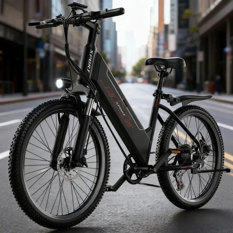 Vélo électrique à moteur 500W, batterie 48V10AH efficace et sûre, adapté aux adultes pour voyager autour de vélos haute performance