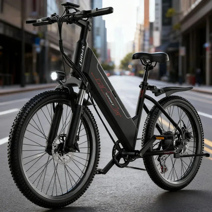 Vélo électrique à moteur 500W, batterie 48V10AH efficace et sûre, adapté aux adultes pour voyager autour de vélos haute performance