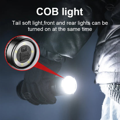 Lampe de poche LED laser blanc Super puissante, torche 3x18650 intégrée, Zoom 1500m, lanterne tactique avec COB, lampe étanche pour Camping