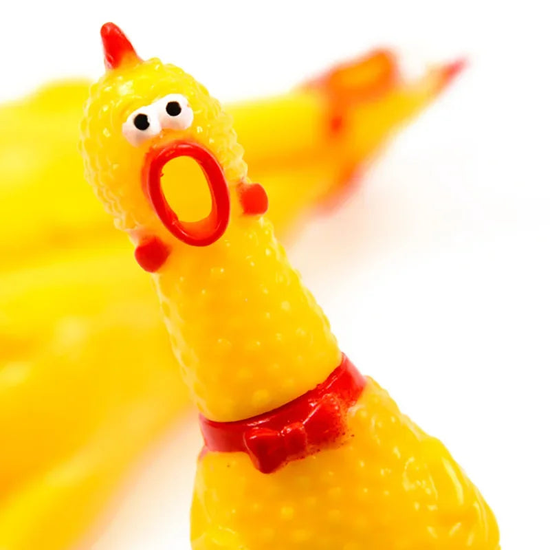 Poulet à presser, jouet pour animaux de compagnie, outil de décompression, évent de grincement, intéressant