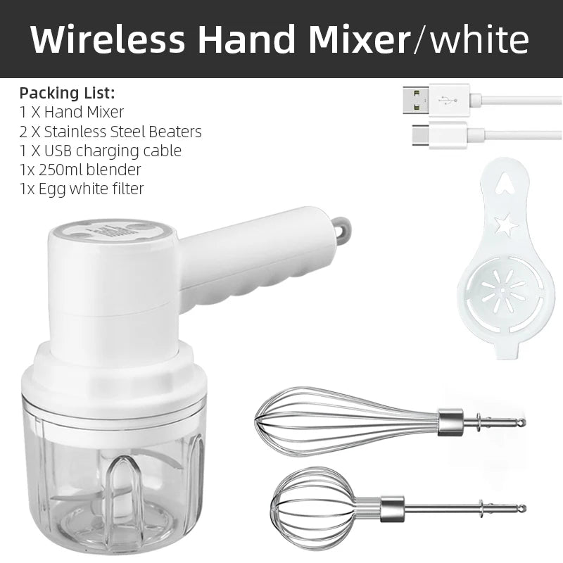 Hachoir électrique de cuisine, Mini broyeur d'ail, hachoir à viande Portable USB, hachoir à légumes pour Gadgets de cuisine