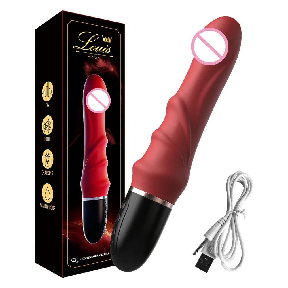 Vibromasseur en Silicone souple, 10 Modes, grand gode masseur, masturbateur féminin pour Couples, stimulateur clitoridien du point G, jouets sexuels pour femmes