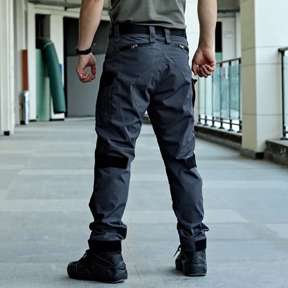 Pantalon cargo tactique militaire pour homme, pantalon d'entraînement militaire, multi-poches, résistant à l'usure, imperméable, pantalon décontracté de randonnée pour homme