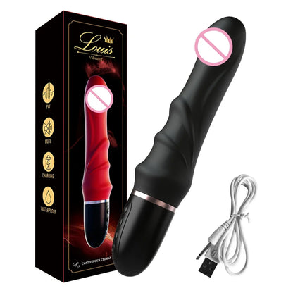 Vibromasseur en Silicone souple, 10 Modes, grand gode masseur, masturbateur féminin pour Couples, stimulateur clitoridien du point G, jouets sexuels pour femmes