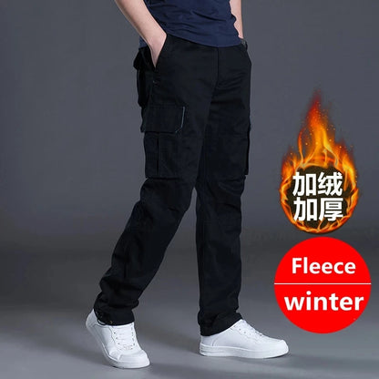 Pantalon cargo pour homme Pantalon tactique militaire décontracté à poches multiples pour homme Pantalon d'extérieur droit de l'armée Pantalon d'hiver grande taille