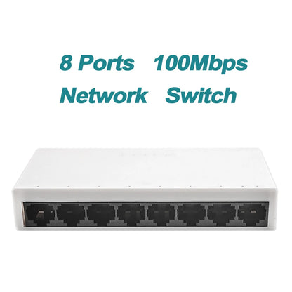 Prise ue 5/8 ports 10/100Mbps commutateurs réseau Mini Ethernet commutateur réseau rapide répartiteur pour le bureau à domicile