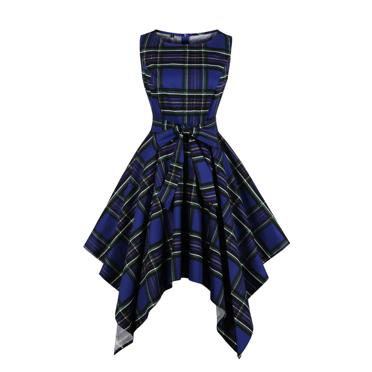 Plus Size Women's Irregular Dress - Retro Southeast Asia