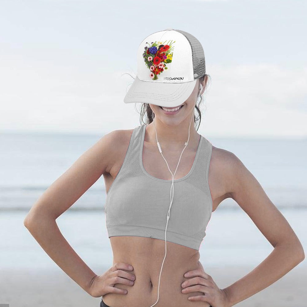 Baseball Cap Bent glue rear hollow (multi-color optional)