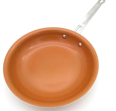 Metallic Paint Aluminum Frying Pan and Skillet